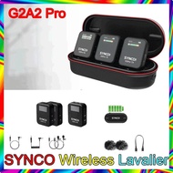 SYNCO G2 A2 G2A2 Pro 2.4G Wireless Lavalier Microphone for Smartphone Camera Video Studio Streaming 