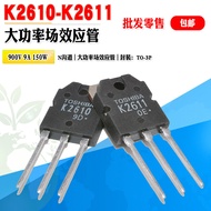 Ready Stock 2SK2611 K2610 N Channel Field Effect Tube Power Tube TO-3P 900V 9A Quality Assurance
