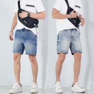 NAMEW Jeans Shorts Beautiful Shape Non-Stretch Fabric Length 17-19 Inches Shorts for Men