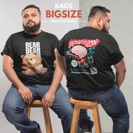 Distro Men's T-Shirts Bigsize 3XL 5XL 6XL 7XL 8XL 10XL Large Size Men's T-Shirts Jumbo Plain Screen 
