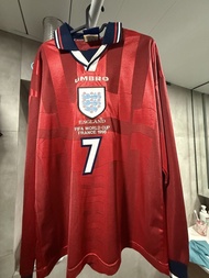 英格蘭國家隊 1997-99 Beckham 碧咸球衣（98世界盃）