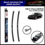 Mercedes-Benz C Class [W204] Year 12.2008-04.2013 A939S Bosch Aerotwin Flat Windscreen Wiper Set (24