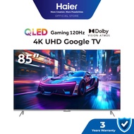 Haier 85" HQLED 4K Google Smart TV (120Hz) / HDR / Dolby Atmos & Dolby Vision / ALLM / Haismart - H8