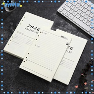 SYNITE A5 Notebook, Daily Planner Refill Page Binder Inner Page, Loose Leaf Perforated Sheets Agenda