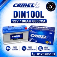 Installation Provided DIN100L  DIN100  CAMEL MF Car Battery Bateri Kereta  Porsche BMW Mercedes