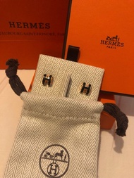 Hermes Mini Pop H earrings 黑金耳環