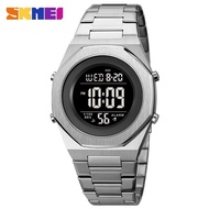 SKMEI Jam Tangan Rantai Digital Pria Original 2066 Hole In One Tahan Air 30M Stainless Steel