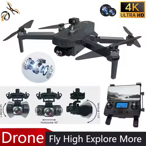 L109 PRO MAX (RTS) Professional Drone 4K HD Dual Camera 3-axis Gimbal Anti-shake Brushless Motor RC 