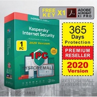 Kaspersky Internet Security 2020(KIS)(1pc) (Free adobe acrobat xi pro x1)