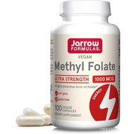Jarrow Formulas® Methyl Folate 1000 mcg, Dietary Supplement, Methyl Folate for Cellular Energy Suppo