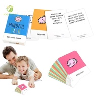 MXMUSTY1 Talk Card Game, Challenging Authentic Mindful Talk Cards, Board Game Meaningful Paper Social Games Card Parents