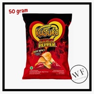 Kusuka Ghost Pepper CassavaKeripik Hot Spicy Cassava chips/ 50g