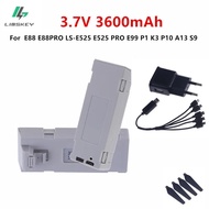 3600mah Upgrade 3.7V Battery For E88 E88PRO LS-E525 E525 PRO E99 P1 K3 P10 A13 S9 RC Drone RC Quadco