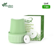 MicroTech LinX CGM Continuous Glucose Monitor 24/7 Real-Time Blood Sugar Sensor With Free Patch