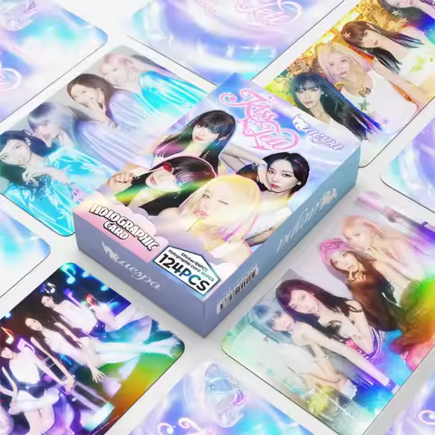 2026 Latest model 2026 124Pcs Lomo Cards AESPA HD Photocards Kpop Idol Photo Cards Fans Collection G
