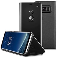 Samsung Galaxy S7 Edge S8 S9 Plus Note 8 Luxury Mirror View Flip Full Case Cover