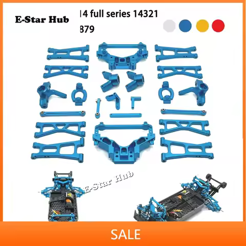 RC Car Parts Metal Upgrade Kit for HS 14321 JJRC C8802 YDJ-D879 Steering Cup Shell Strut Pull Rod Su