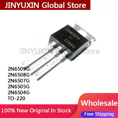 10PCS NEW 2N6509G 2N6508G 2N6507G 2N6505G 2N6504G 2N6508 2N6507 2N6505 2N6504 2N6509 TO-220 Transist