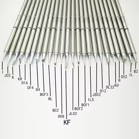 Electric Soldering T12 Iron Tips T12-K B2 BC2 ILS JL02 D24 KF For Hakko fx951 DIY Soldering Station 