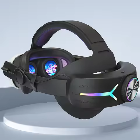 7pcs VR Accessories Bundle RGB Head Strap VR Shell Cover Controller Grips Cover Joystick Covers Eye 