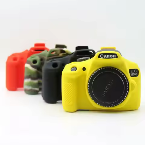 Silicone Rubber Skin case Camera Cover Protector Bag For Canon EOS 1300d 1500d