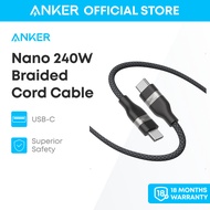 Anker Nano USB C Cable PD 240W Nylon Fast Charging Type C Durable Cable For Multiple Devices-A82E2