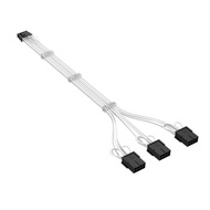 สายไฟเติมเต็มรูปแบบสีขาวสำหรับคอมพิวเตอร์ CPU Mainboard 24P Graphics Card Power Supply 8Pin Case Ful