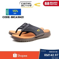 تmaヅ ♡camel active Men Black Vildaz Casual Sandals 891909-FC1PSV-1-BLACK (Nubuck Leather)✥