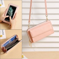 Touch Screen Mobile Phone Bag Multi-function Women's Bag with Detachable Strap Sling Crossbody Bag Handphone Wallet