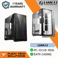 Flexi Tech LIAN LI PC-O11 DYNAMIC XL ROG E-ATX PC Desktop Case - Black / White