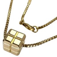 Chopard Ice Cube Necklace, 18K Gold, 13.8g, 45cm, 79/3780, Women's
