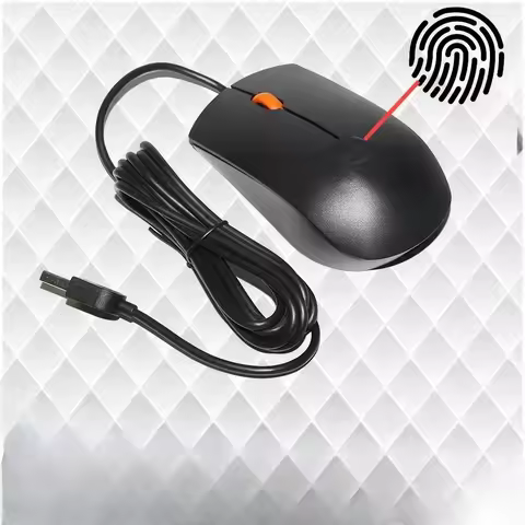 USB Wired Fingerprint Mouse MUF1652 For Lenovo Password Free Privacy Good Fingerprint Login