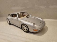 絕版 無盒 Bburago 1:18 Porsche 保時捷 911 993 carrera 模型車 義大利製