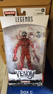全新 孩子寶 Hasbro Marvel Legends series VENOMPOOL VENOM CARNAGE Hasbro Marvel Legends Universe 6 Inch 6吋 PVC製 Spider-Man 蜘蛛俠 Action Figure Carnage BOX C