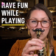 [Menolana] Clip on Mustache for Trumpets Trombones Prop Decorative Gift for Baritone Band Director