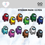 Sticker Pack Among Us 12 pcs | GO STICKER