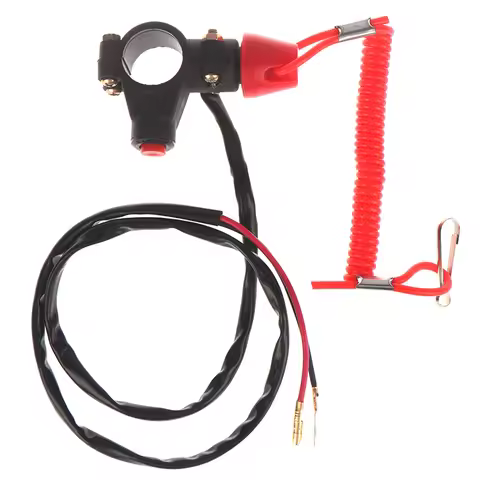 New 1PC ATV Motorcycle Boat Tether Lanyard Emergency Kill Stop Engine Switch Push Button for Pocket 