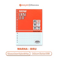 Kertas Binder A5 Lose Leaf Joyko Warna 20 Lubang Isi 50 Lembar 70 Gsm