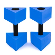 12" Triangular Aquatic Exercise Dumbells - Set of 2 - For Water Aerobics - By Trademark Innovations