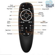 G10S PRO 2.4G Air Mouse Wireless Handheld Remote Control with USB Receiver Gyroscope Voice Control LED Backlight for Smart TV Box Projector
