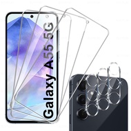 6in1 For Samsung Galaxy A55 A56 5G Screen Protector Tempered Glass 3D Camera Lens Glass Samsung A56 