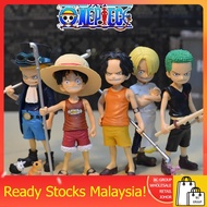 One Piece DXF Childhood Luffy Zoro Sanji Nami Usopp Ace Robin Figures Toys [READY STOCK MALAYSIA] 海贼