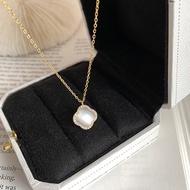 4-Petal Flower Necklace Good Meaning Minimalist Style Women's Accessories
