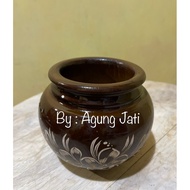 KAYU Flower Vase | Small FLOWER VASE | Wooden FLOWER VASE | Round FLOWER VASE