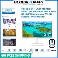 Philips 246E1EW 23.8" White QHD IPS USB-C Monitor (Brought to you by GLOBAL IT MART PTE LTD)