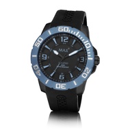 MAX Legend Blue-Black Steel Men's Watch 44mm 5-MAX687