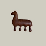 Gua Sha Comb Acupressure Massage Wooden Hair Alpaca
