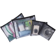 美國 TRAVELON | 旅行收納網袋4件(灰) | 收納袋 旅行袋 防塵袋