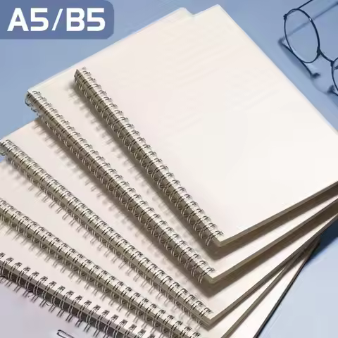 Thickened A4/A5/A6/B5 Coil Notebook Grids/Blank/Horizontal Line Flip Over Design Sketchbook Memo Pad