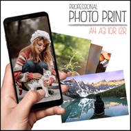 Cuci Gambar | Photo Printing Fujipaper A4 A3 10R 12R | Glossy Matte Paper | No Minimum